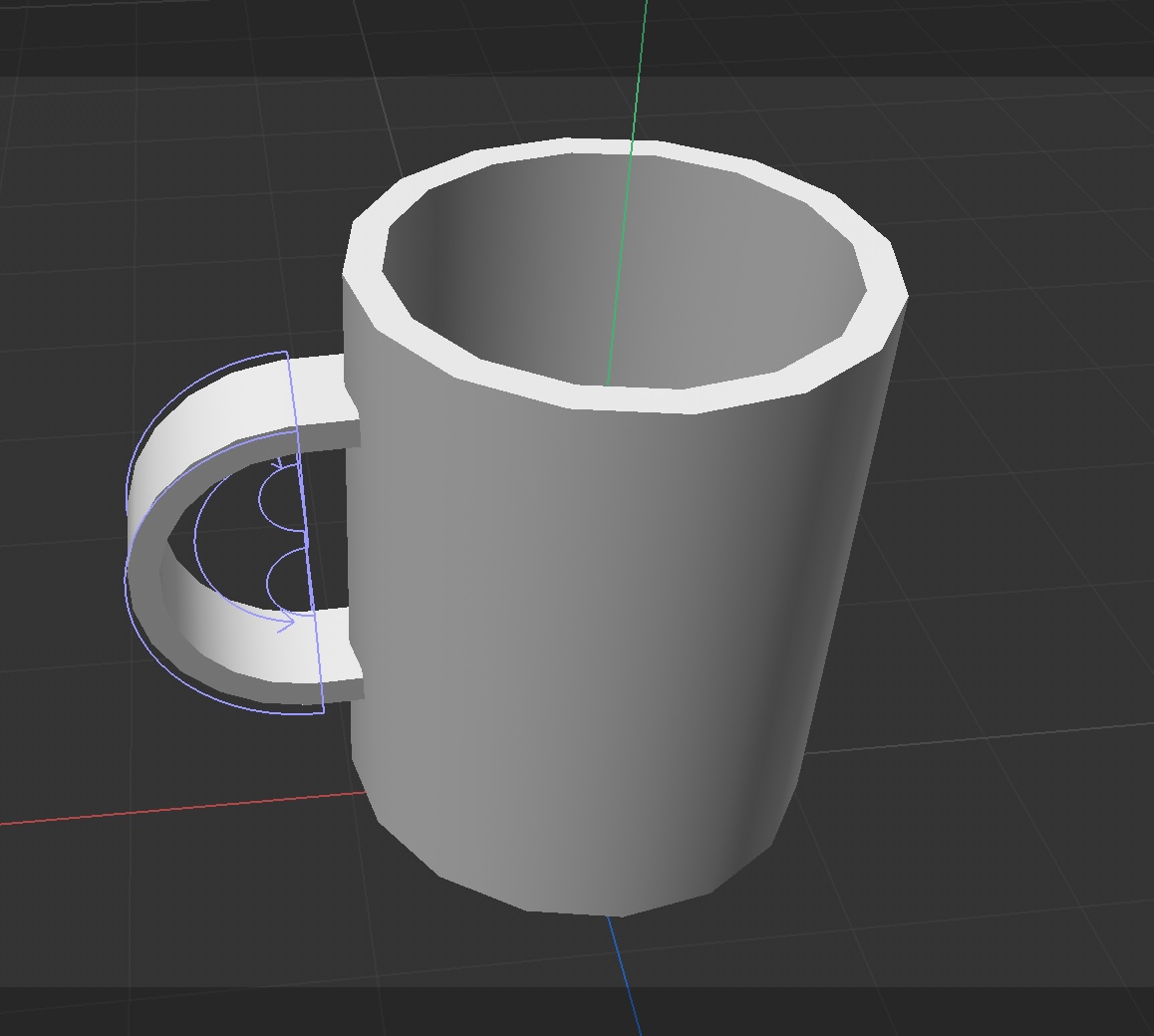 Side view of Cup 3d model(with wall thickness)